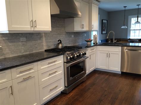 white cabinets steel gray granite|white granite colors.